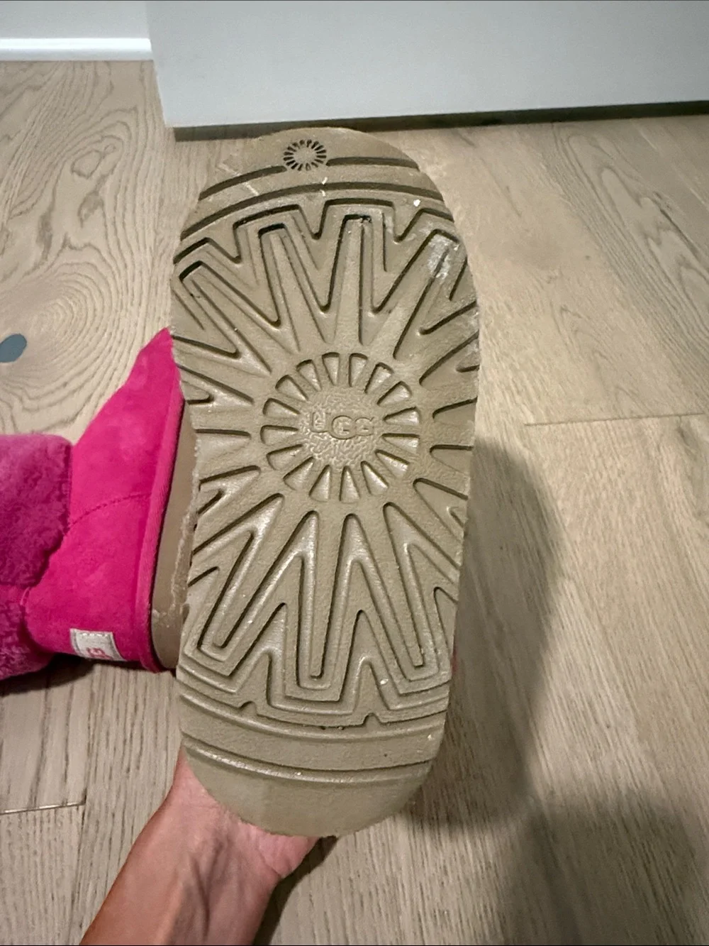 UGG Kids Fold-Down Boot - Hot Pink